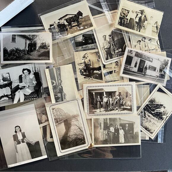 Everyday Life Antique Vintage Black White Sepia Snapshot Photograph Ephemera Lot - Picture 1 of 16